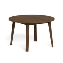 Load image into Gallery viewer, A-Line Round Dining Table In Brown Oak Spacious 120cm