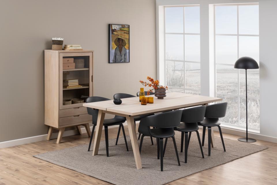 A-Line Rectangle Dining Table In White Oak Spacious 200cm