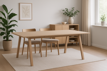 Load image into Gallery viewer, A-Line Extending Large Dining Table In White Oak Spacious 210cm To 310cm