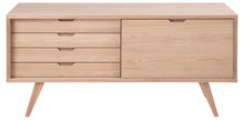 Load image into Gallery viewer, A-Line Buffet Sideboard Cabinet In White Oak With 4 Drawers And 1 Shelf 160x45x72cm
