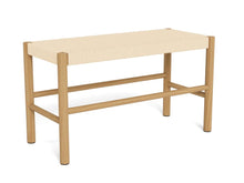 Load image into Gallery viewer, Alvin Bench With Weaved Rope Paper Plaits And Lacquered Pine Wood