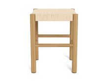 Load image into Gallery viewer, Alvin Stool With Weaved Rope Paper Plaits And Lacquered Pine Wood