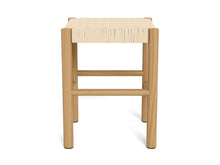 Load image into Gallery viewer, Alvin Stool With Weaved Rope Paper Plaits And Lacquered Pine Wood