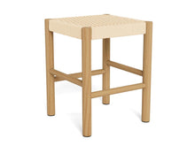 Load image into Gallery viewer, Alvin Stool With Weaved Rope Paper Plaits And Lacquered Pine Wood