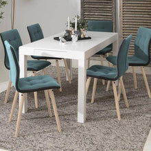 Load image into Gallery viewer, Angela White High Gloss Dining Table With Drawer, Quality Dining Furniture 150x80x76cm