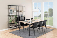 Load image into Gallery viewer, Angus Large Bookcase Shelving Unit With 5 Black Shelves And Metal Frame 172x27x188 cm