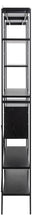 Load image into Gallery viewer, Angus Large Bookcase Shelving Unit With 5 Black Shelves And Metal Frame 172x27x188 cm