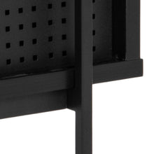 Load image into Gallery viewer, Angus Bookcase Shelving Unit With Sliding Doors Black Shelves And Steel Frame 94x27x114 cm