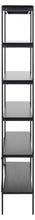 Load image into Gallery viewer, Angus Tall Bookcase Shelving Unit With 5 Shelves And Black Metal Frame 94x27x172 cm