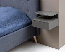 Load image into Gallery viewer, Ashlan Wooden Bedside Wall Table In Oak, Black, White Or Grey