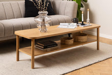 Load image into Gallery viewer, Banbury Long Oak Coffee Table 150 x 50 cm With Shelf