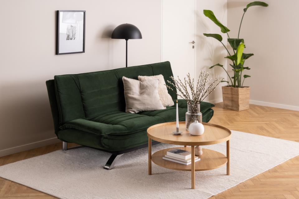 Banbury Round Oak Coffee Table Spacious 80cm With Shelf