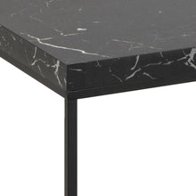 Load image into Gallery viewer, Barossa Marmo Large Black Marble Look Coffee Table Spacious 110cm x 55cm