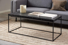 Load image into Gallery viewer, Barossa Marmo Large Black Marble Look Coffee Table Spacious 110cm x 55cm