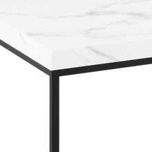 Load image into Gallery viewer, Barossa Marmo Large White Marble Look Coffee Table Spacious 110cm x 55cm