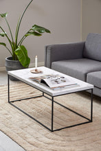 Load image into Gallery viewer, Barossa Marmo Large White Marble Look Coffee Table Spacious 110cm x 55cm