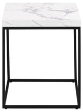 Load image into Gallery viewer, Barossa Marmo Coffee Side Table 40x40cm White Marble Effect