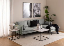 Load image into Gallery viewer, Barossa Marmo Coffee Side Table 40x40cm White Marble Effect