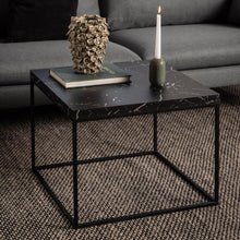 Load image into Gallery viewer, Barossa Marmo Coffee Table 60 x 60cm Black Marble Effect