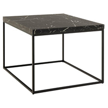 Load image into Gallery viewer, Barossa Marmo Coffee Table 60 x 60cm Black Marble Effect