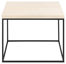 Load image into Gallery viewer, Barossa Marmo Coffee Table 60 x 60cm Cream Travertine Stone Effect