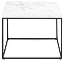 Load image into Gallery viewer, Barossa Marmo Coffee Table 60 x 60cm White Marble Effect