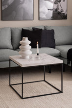 Load image into Gallery viewer, Barossa Marmo Coffee Table 60 x 60cm White Marble Effect