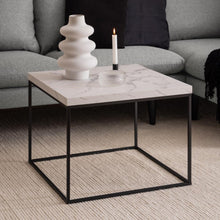 Load image into Gallery viewer, Barossa Marmo Coffee Table 60 x 60cm White Marble Effect
