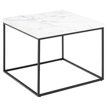 Load image into Gallery viewer, Barossa Marmo Coffee Table 60 x 60cm White Marble Effect