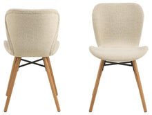 Load image into Gallery viewer, Beautiful Batilda Monza Cream Fabric Dining Chair, Set Of 2