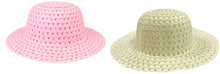 Load image into Gallery viewer, Straw style Hat for Kids-Plain Easter Bonnet for Decorating Pink or Natural 51cm