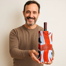 Load image into Gallery viewer, Union Jack Bottle Gift Bag With Rope Handles