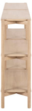 Load image into Gallery viewer, Braidwood Bookcase Shelving Unit In White Oiled Oak With 4 Shelves 169x30x88 cm