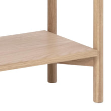 Load image into Gallery viewer, Braidwood Bookcase Shelving Unit In White Oiled Oak With 4 Shelves 86x30x160 cm