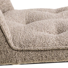 Load image into Gallery viewer, Brooke Fabric Dining Chair In Beige With Stylish Black Steel Legs And Tufting, Set Of 2 Chairs