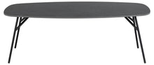 Load image into Gallery viewer, Caracas Large Coffee Table In Black Ceramic With Steel Base 120cm