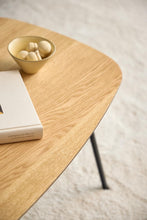 Load image into Gallery viewer, Caracas Large Coffee Table In Oak With Steel Base 120cm