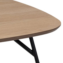 Load image into Gallery viewer, Caracas Square Coffee Table In Oak With Steel Base 90 x 90 cm