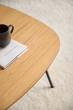 Load image into Gallery viewer, Caracas Square Coffee Table In Oak With Steel Base 90 x 90 cm