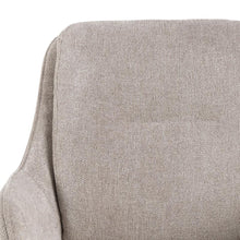 Load image into Gallery viewer, Carrie Comfort Upholstered Fabric Swivel Dining Chair With Armrests And Metal Legs, Set Of 2