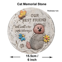 Load image into Gallery viewer, Cat Memorial Stone Garden Grave Sadly Missed Pet Gift