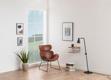 Load image into Gallery viewer, Cazar Comfort Lounge Resting Chair In Stylish Leather Look Brandy
