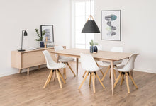 Load image into Gallery viewer, Century Buffet Sideboard Large Oak Cabinet With Sliding Doors And 4 Drawers 180x45x71cm