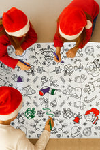 Load image into Gallery viewer, Colour Your Own Christmas Paper Tablecloth Festive Xmas Craft Fun 122x91cm
