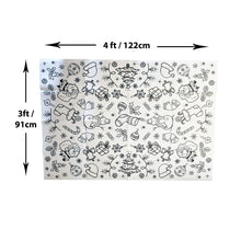 Load image into Gallery viewer, Colour Your Own Christmas Paper Tablecloth Festive Xmas Craft Fun 122x91cm