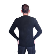 Load image into Gallery viewer, Christmas Sweater In Santa Ho Ho Ho Design, Black Xmas Santa Jumper Unisex 3 Sizes