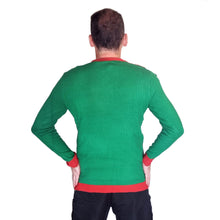 Load image into Gallery viewer, Christmas Jumper In Xmas Elf Candy Cane Belt Design, Unisex Men Women M, L, XL
