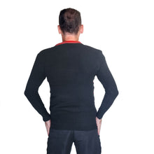 Load image into Gallery viewer, Traditional Print Christmas Jumper Reindeers Black White Unisex Xmas Novelty Dress Up Men Women