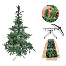 Load image into Gallery viewer, Artificial Christmas Tree 6ft 180cm Realistic PE PVC Large Xmas Decoration Green Pine