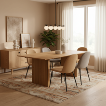 Load image into Gallery viewer, Colima Lamella Rectangular Oak Dining Table Large 210cm x 100cm Top